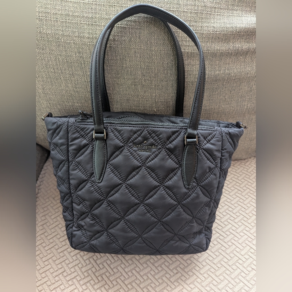 KATE SPADE New York Jae Quilted Nylon Zip Top Medium Satchel